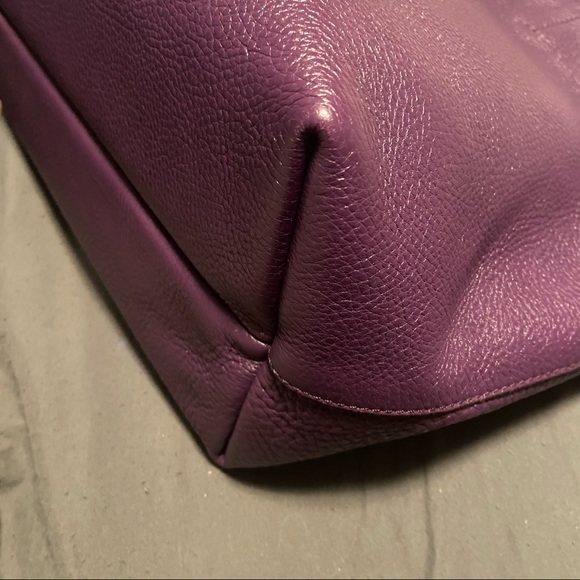 SALVATORE FERRAGAMO Purple Leather Bice Tote - Picture 10 of 13